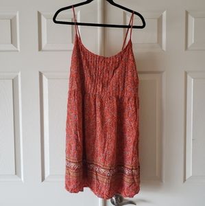 Large Old Navy Orange Floral Sundress